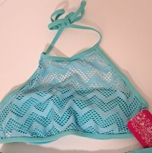 Hula Honey Aqua Mesh Bikini Top
